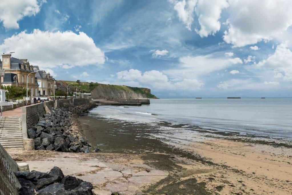 Le Joffre - Studio Sur La Digue En Centre Ville Arromanches-les-Bains Zewnętrze zdjęcie