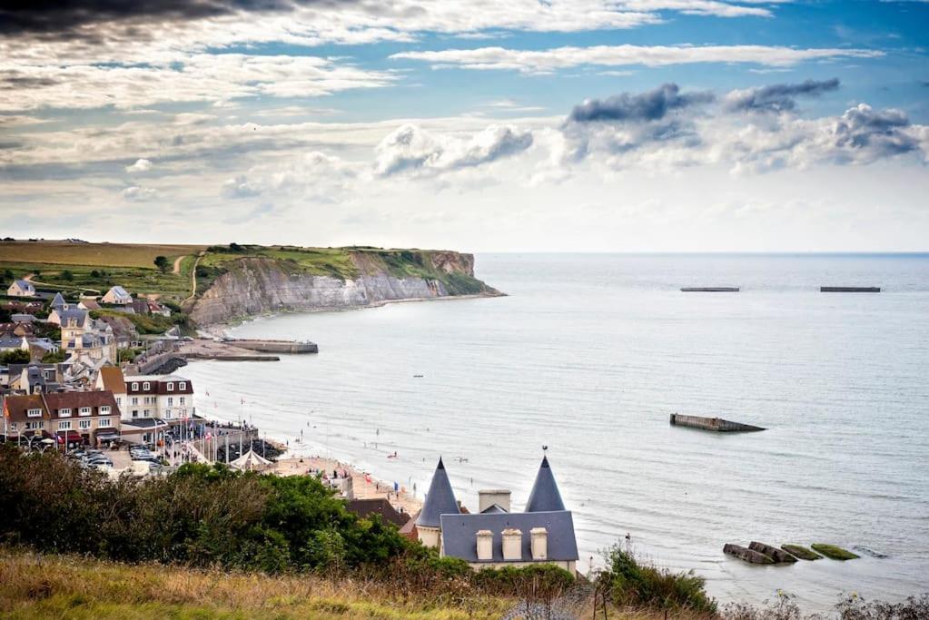 Le Joffre - Studio Sur La Digue En Centre Ville Arromanches-les-Bains Zewnętrze zdjęcie